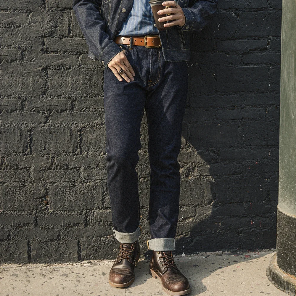Levis Jeans 501 - Rode Tornado 12oz slanke rechte jeans