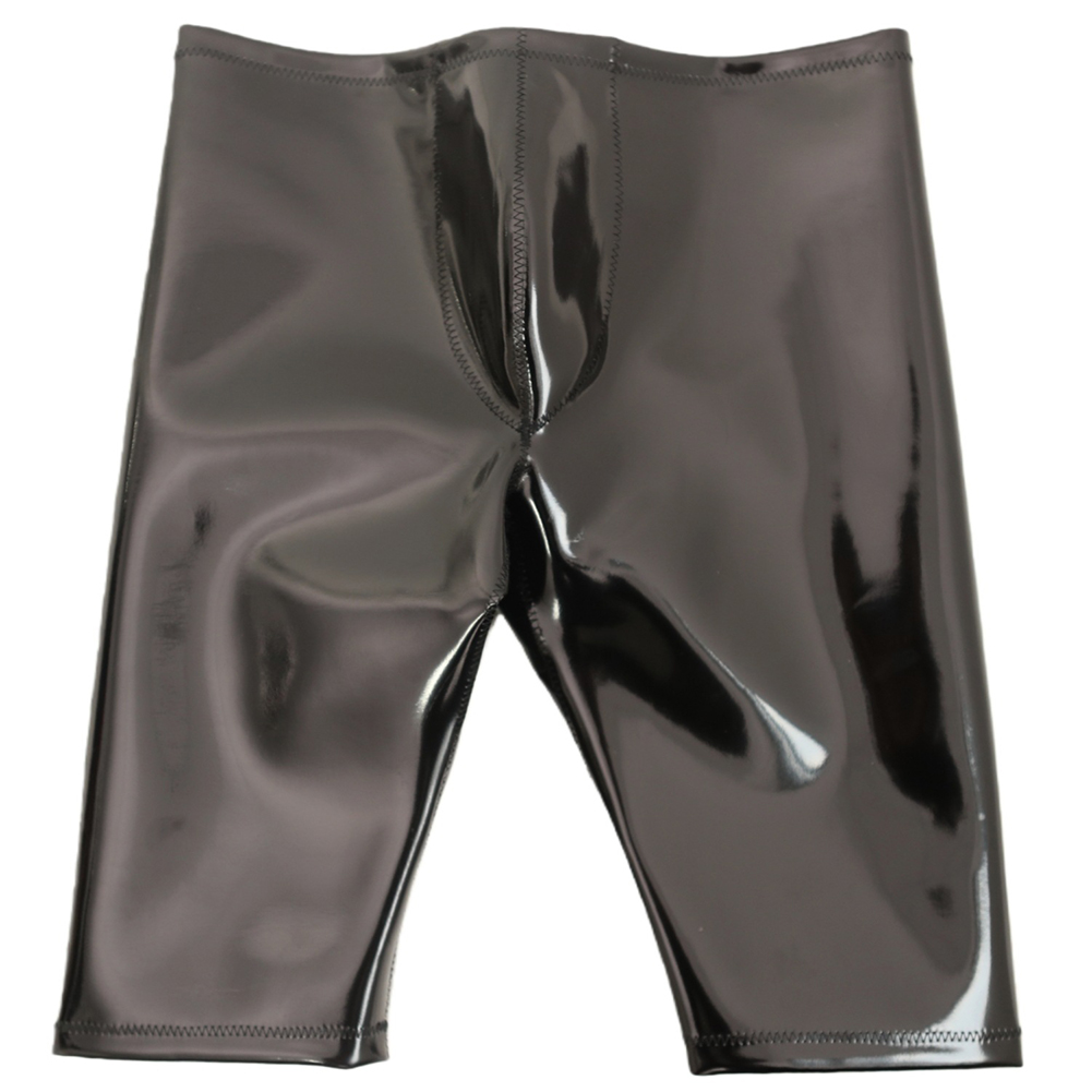 Long Leg Trunk Men - Heren Latex Gladde Onderbroeken Olieachtig Glanzende