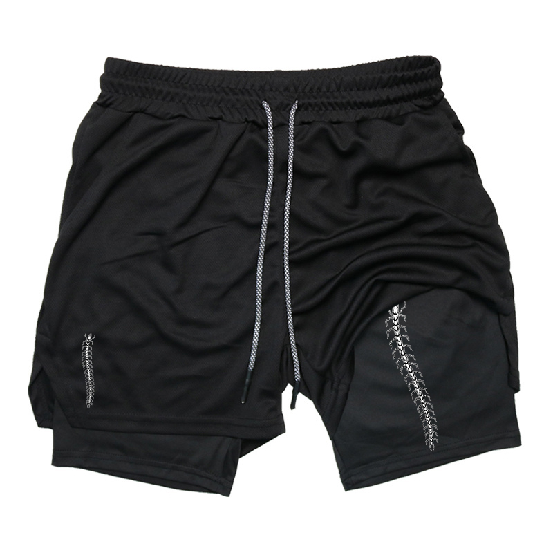 Compression Shorts Athletes - Sportieve Activewear 2-in-1 hardloopshorts voor heren,