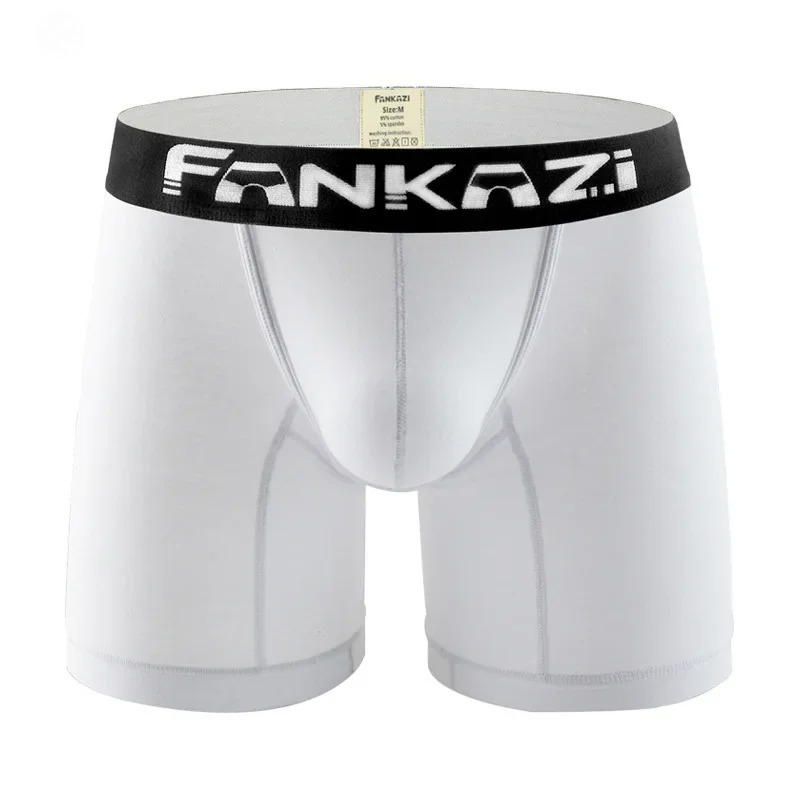 Long Leg Trunk Men - Heren Bulge Boxy Ondergoed Katoenen Boxerhorts