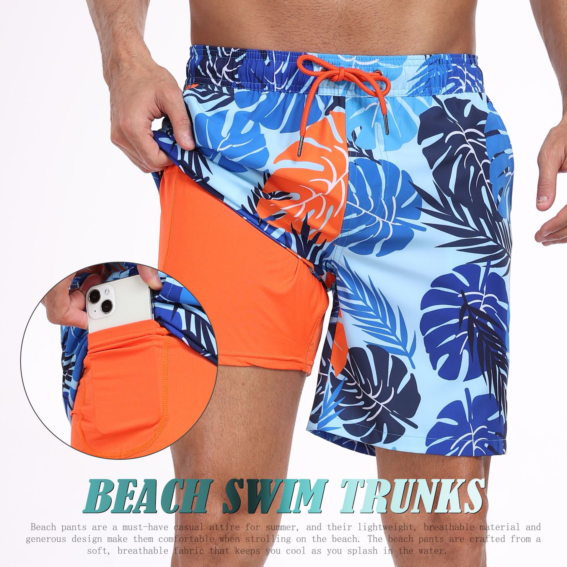 Herenshorts met haaienprint, 2 - Long Leg Trunk Men recensie en prijs